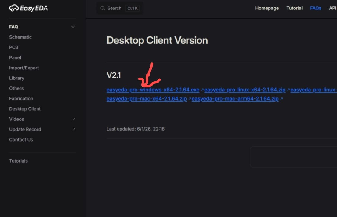 EasyEDA Desktop Client Version